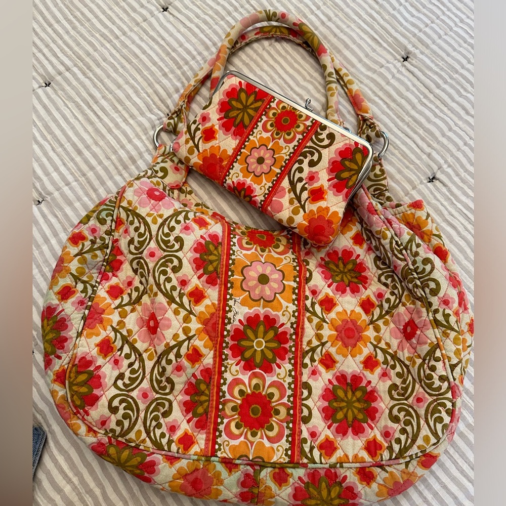 Vera Bradley large handbag & wallet